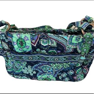 Vera Bradley paisley & flower tote bag like new